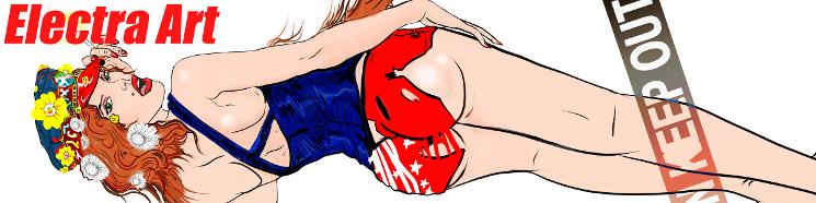 Electra Art banner. Digital art from Edinburgh Artist, Grant Wilson.